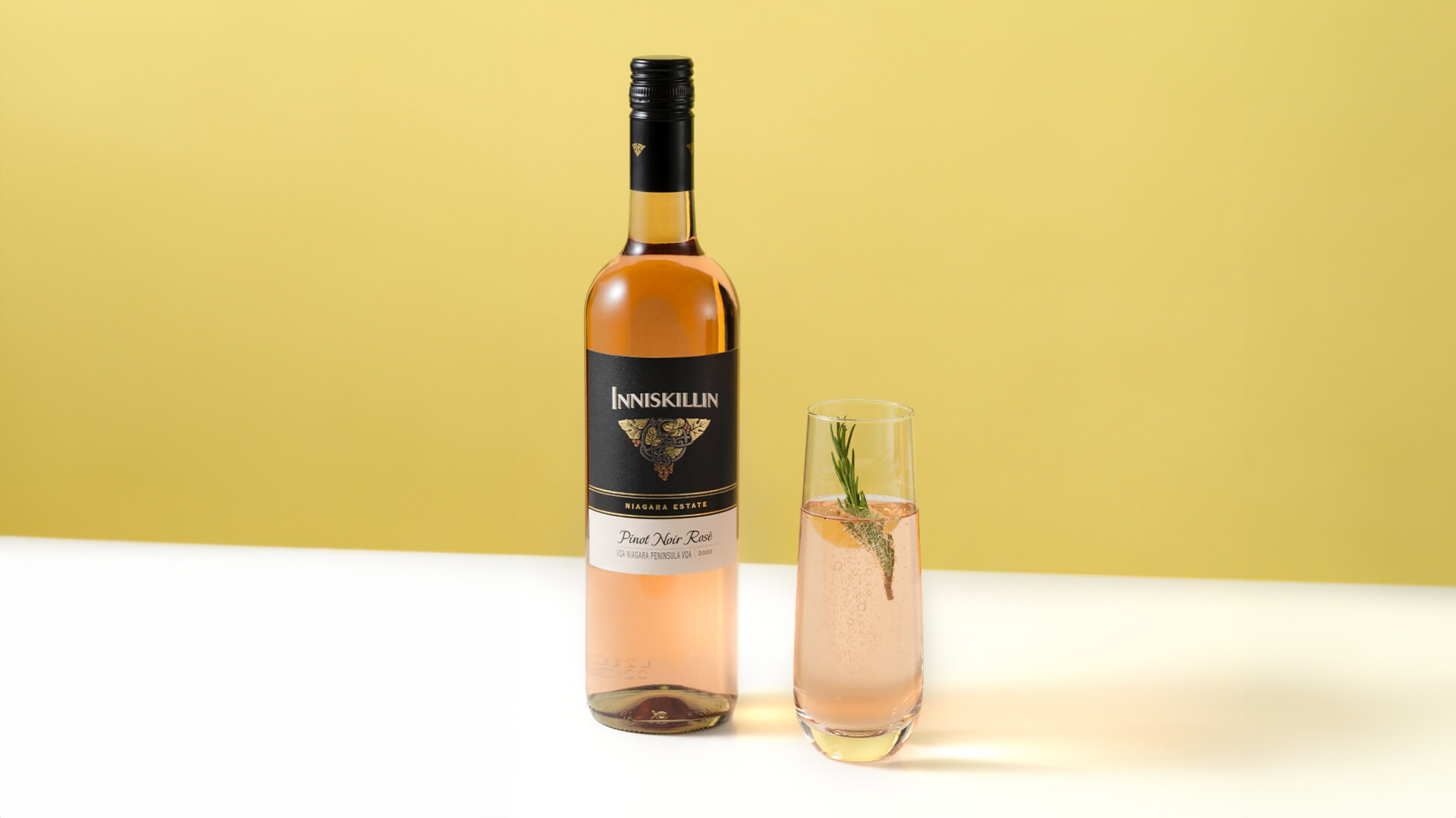 Rose Spritzer Recipe with Inniskillin Pinot Noir Rose. 