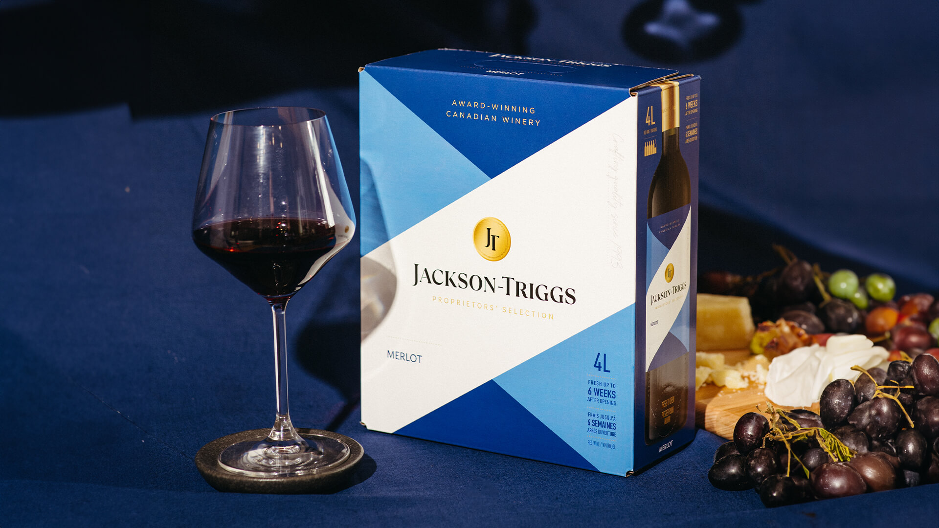 A 4L box of Jackson-Triggs PS Merlot.